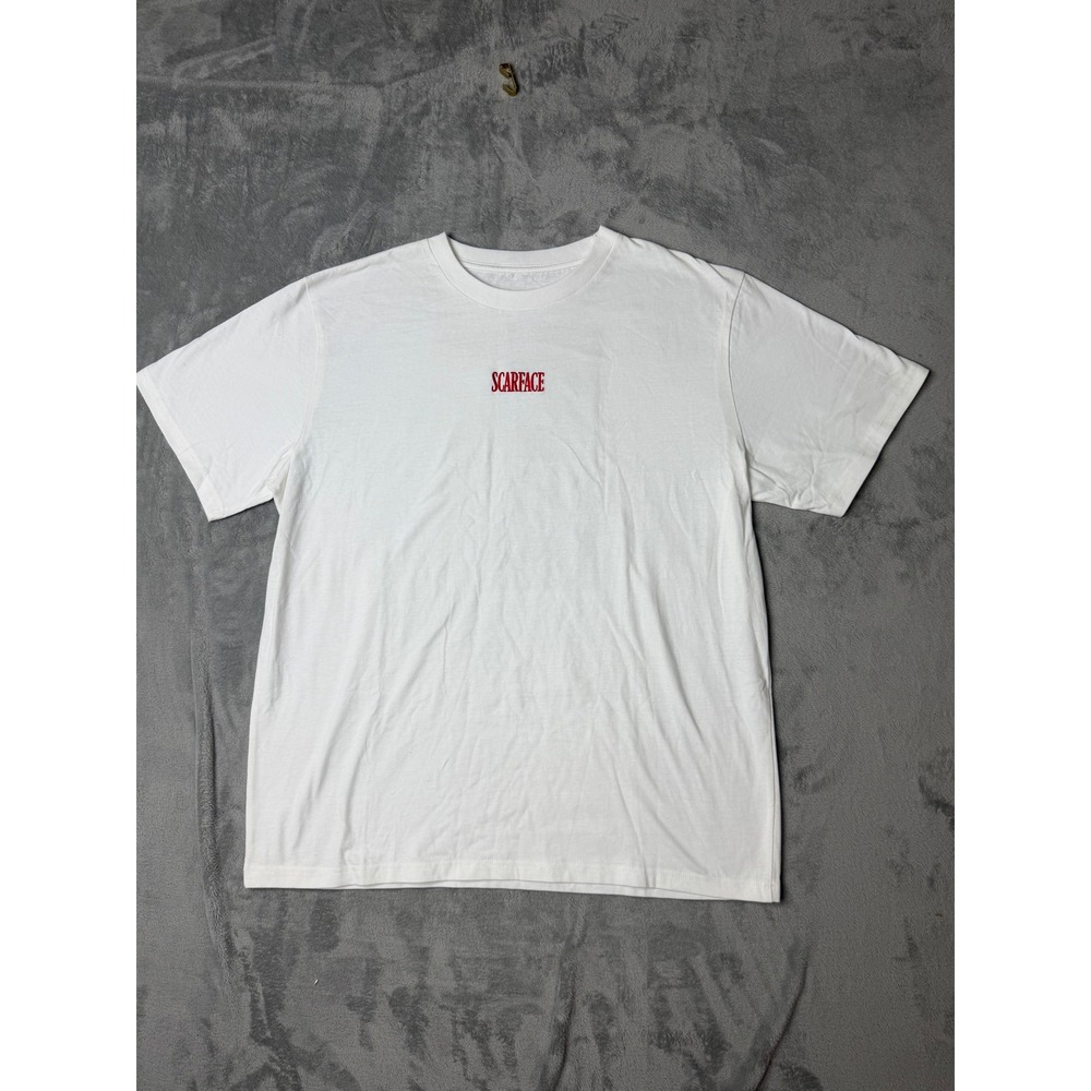 Scarface Shirt Mens White Al Pacino The World Is Yours Graphic Tee Movie Promo